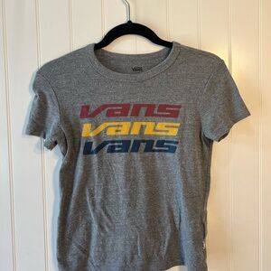 Vans grey  women’s cut t shirt